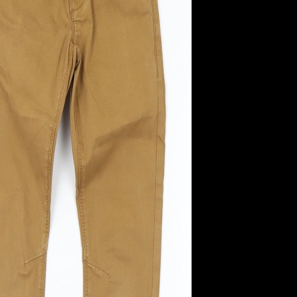 NEXT Boys Brown  Cotton Chino Trousers Size 7 Years  Regular