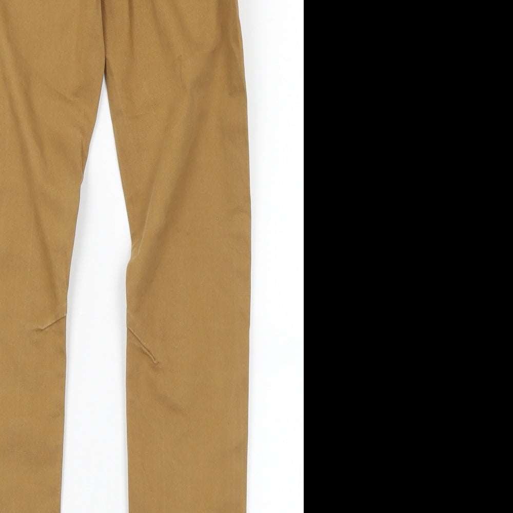 NEXT Boys Brown  Cotton Chino Trousers Size 7 Years  Regular