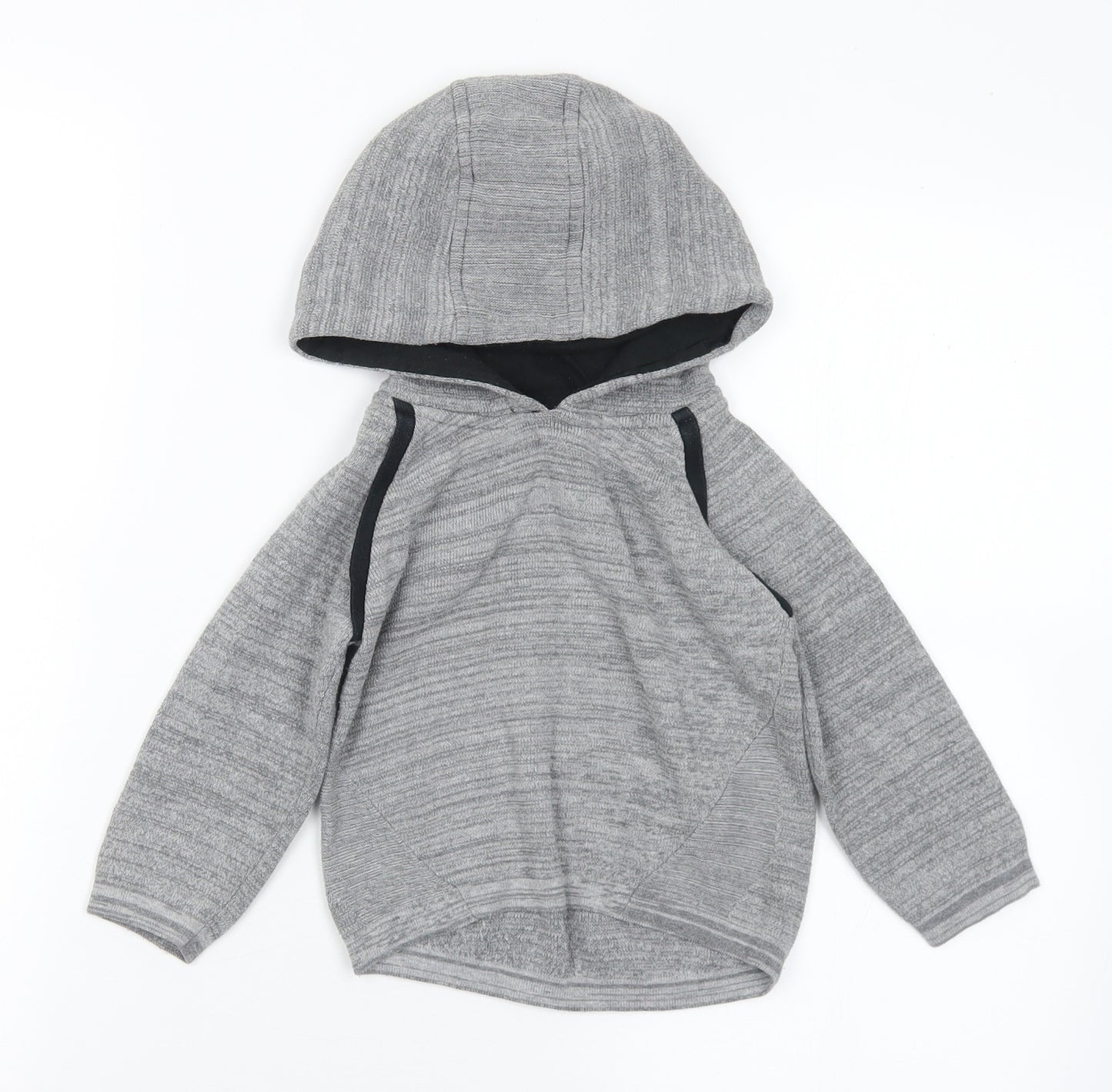 F&F Boys Grey  Polyester Pullover Hoodie Size 2-3 Years