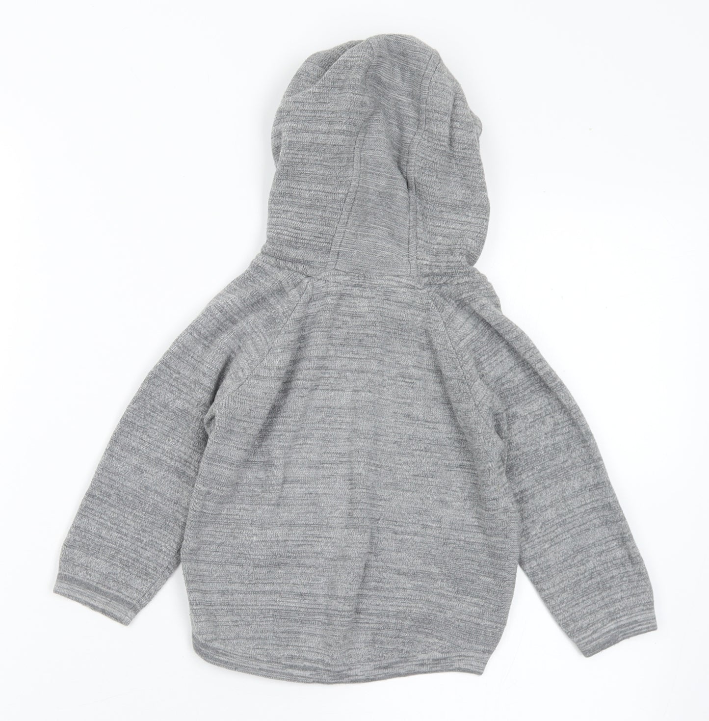 F&F Boys Grey  Polyester Pullover Hoodie Size 2-3 Years