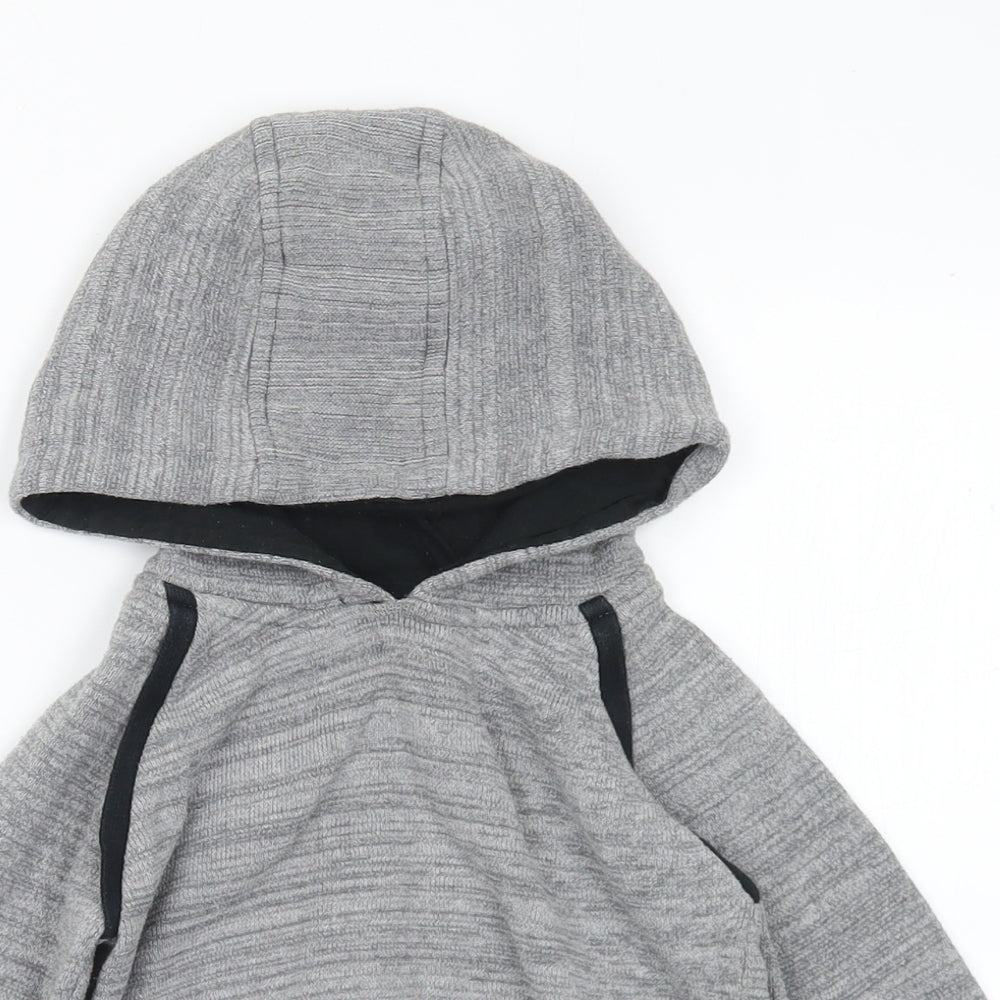 F&F Boys Grey  Polyester Pullover Hoodie Size 2-3 Years