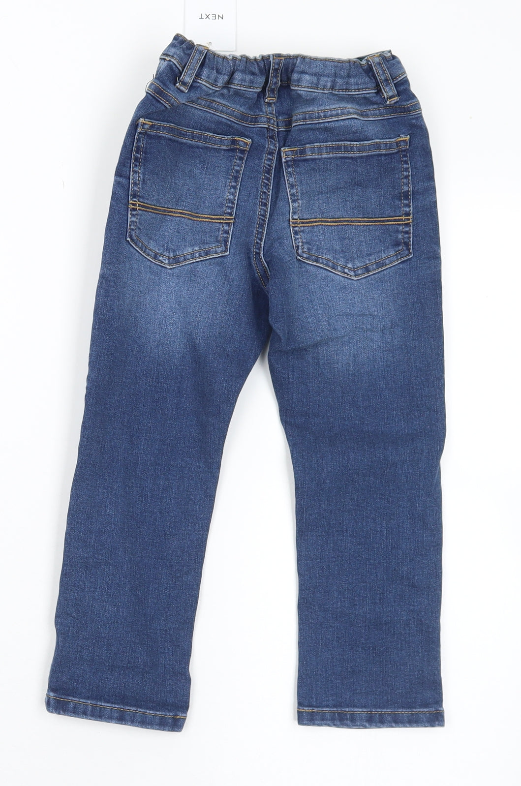 NEXT Boys Blue  Cotton Straight Jeans Size 2-3 Years  Regular Snap
