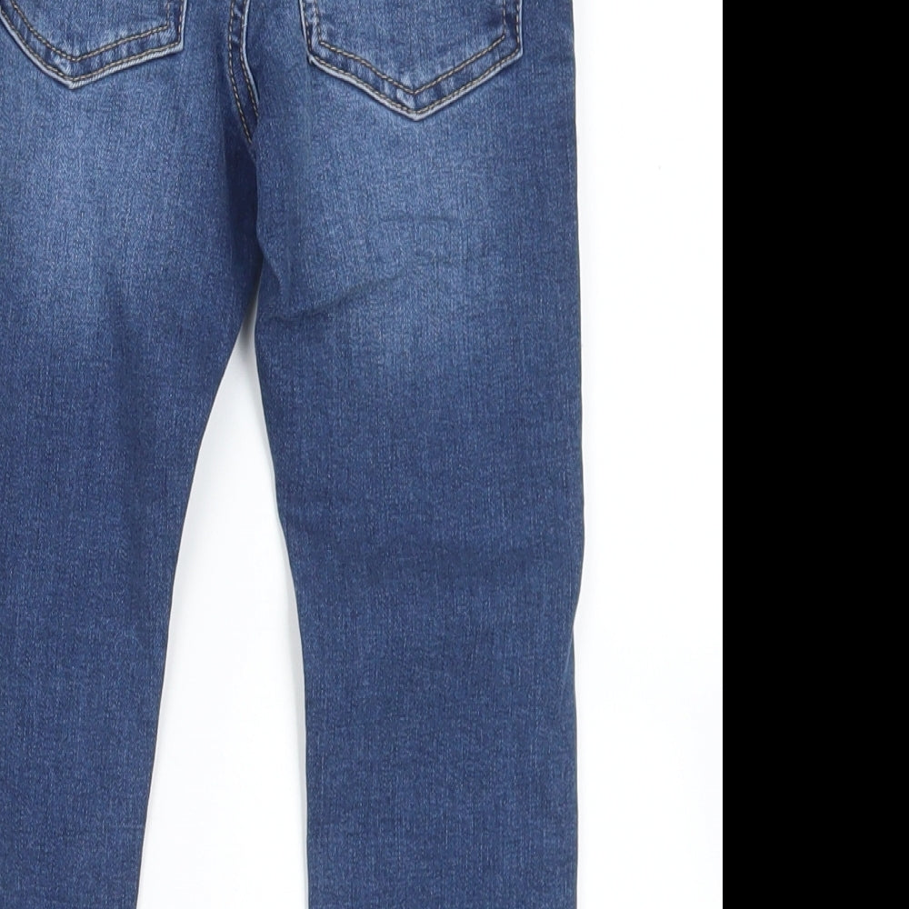 NEXT Boys Blue  Cotton Straight Jeans Size 2-3 Years  Regular Snap
