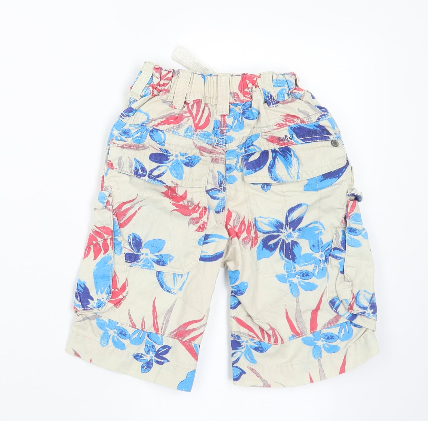 NEXT Boys Multicoloured Floral Cotton Bermuda Shorts Size 6 Years  Regular
