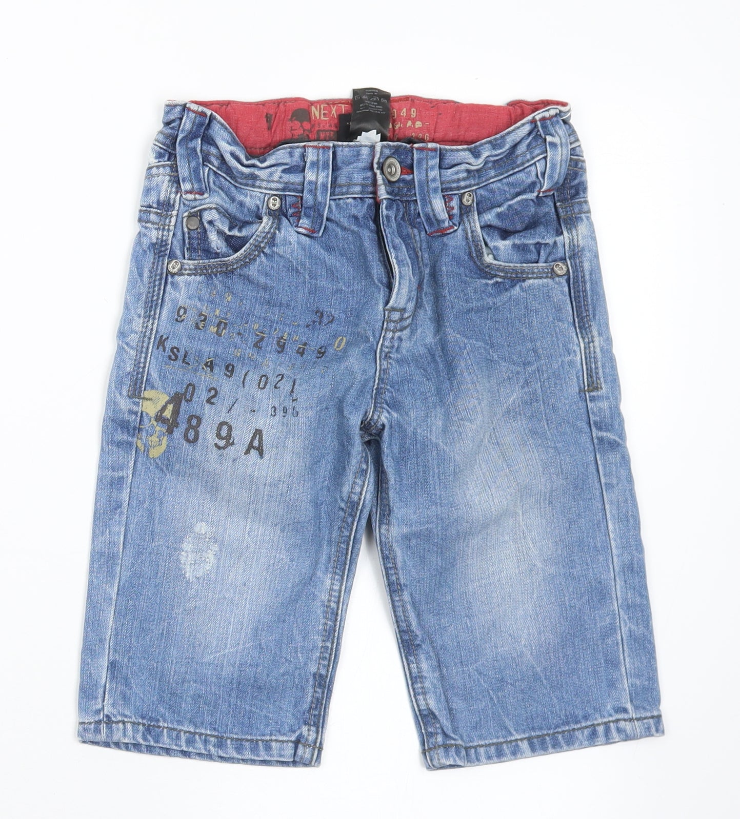 NEXT Boys Blue  Cotton Cropped Jeans Size 5 Years  Regular