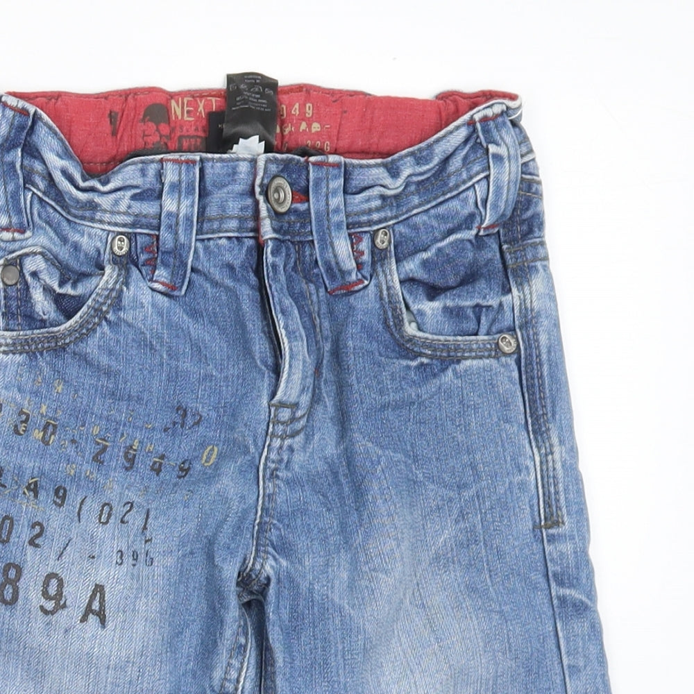 NEXT Boys Blue  Cotton Cropped Jeans Size 5 Years  Regular