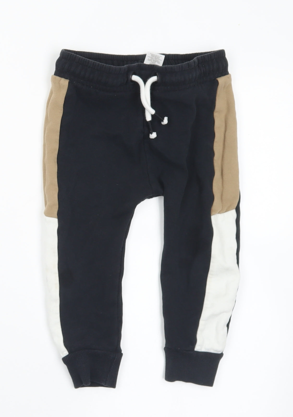 NEXT Boys Black  Cotton Jogger Trousers Size 2-3 Years  Regular