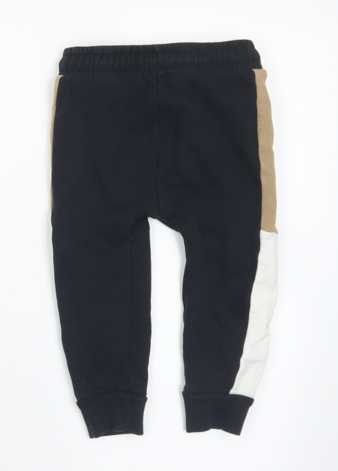 NEXT Boys Black  Cotton Jogger Trousers Size 2-3 Years  Regular