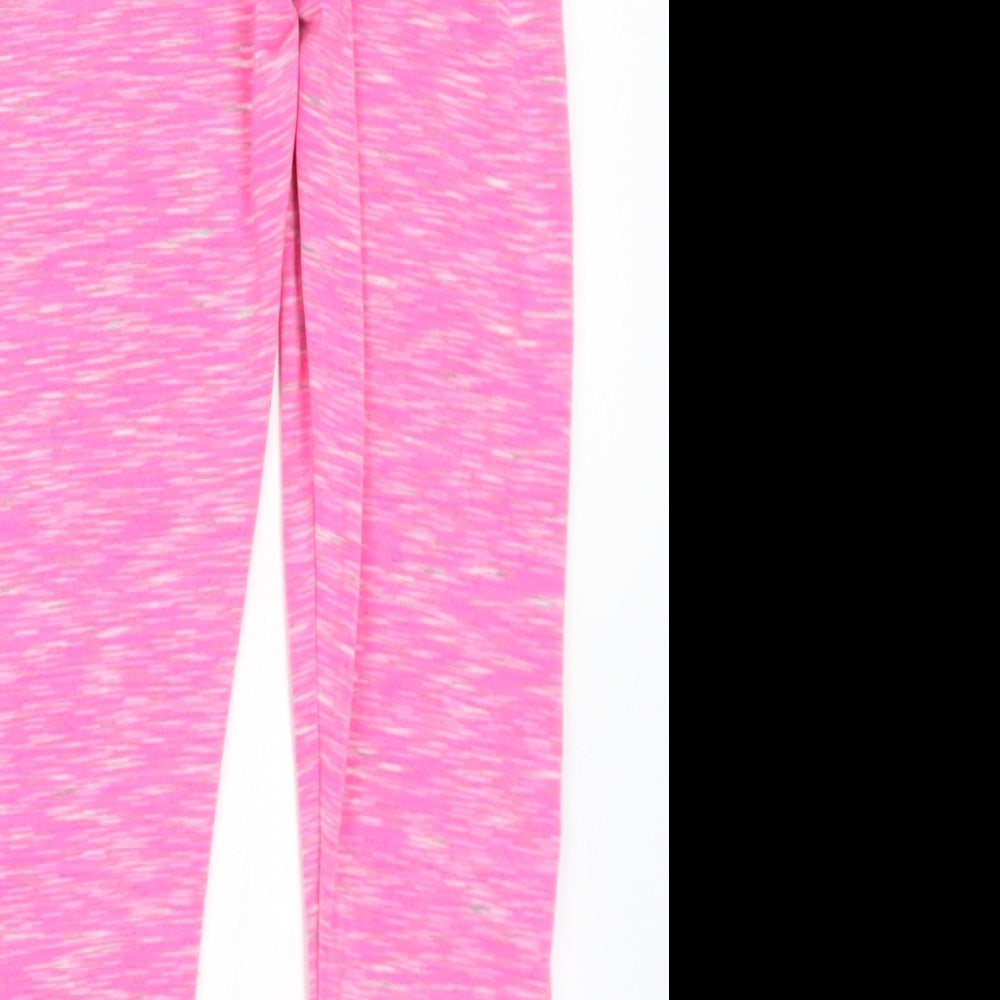 Primark Girls Pink  Polyester Pedal Pusher Trousers Size 10-11 Years  Regular