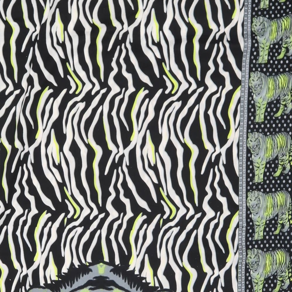 Rebellion Womens Multicoloured Animal Print Polyester Kaftan  One Size  V-Neck