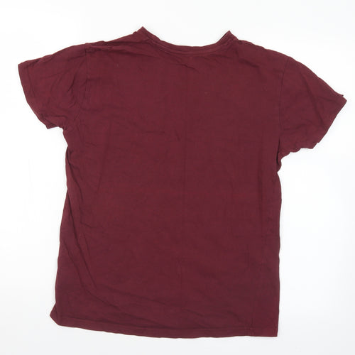 Primark Mens Purple  Cotton  T-Shirt Size S Crew Neck  - NYC