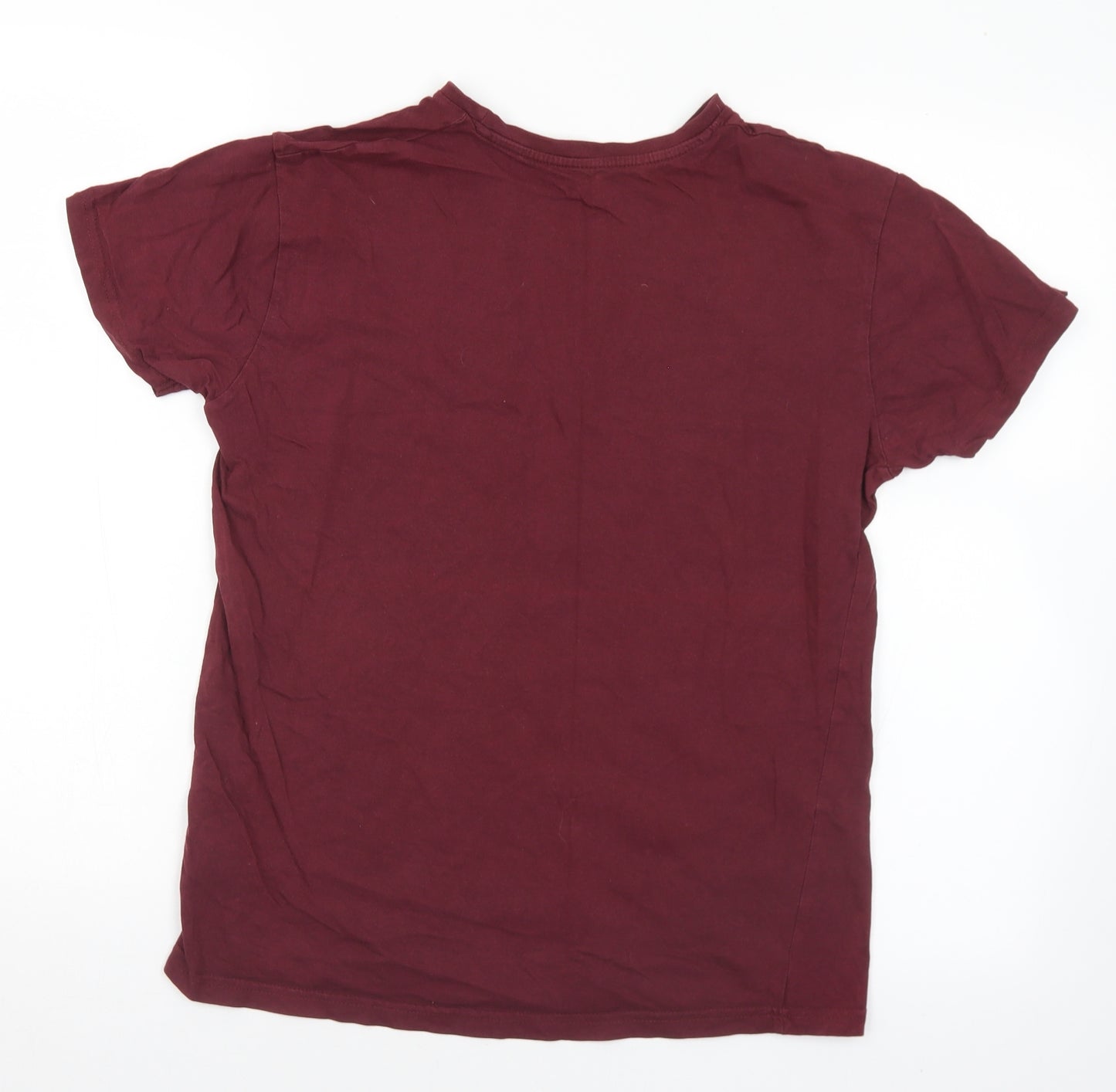 Primark Mens Purple  Cotton  T-Shirt Size S Crew Neck  - NYC