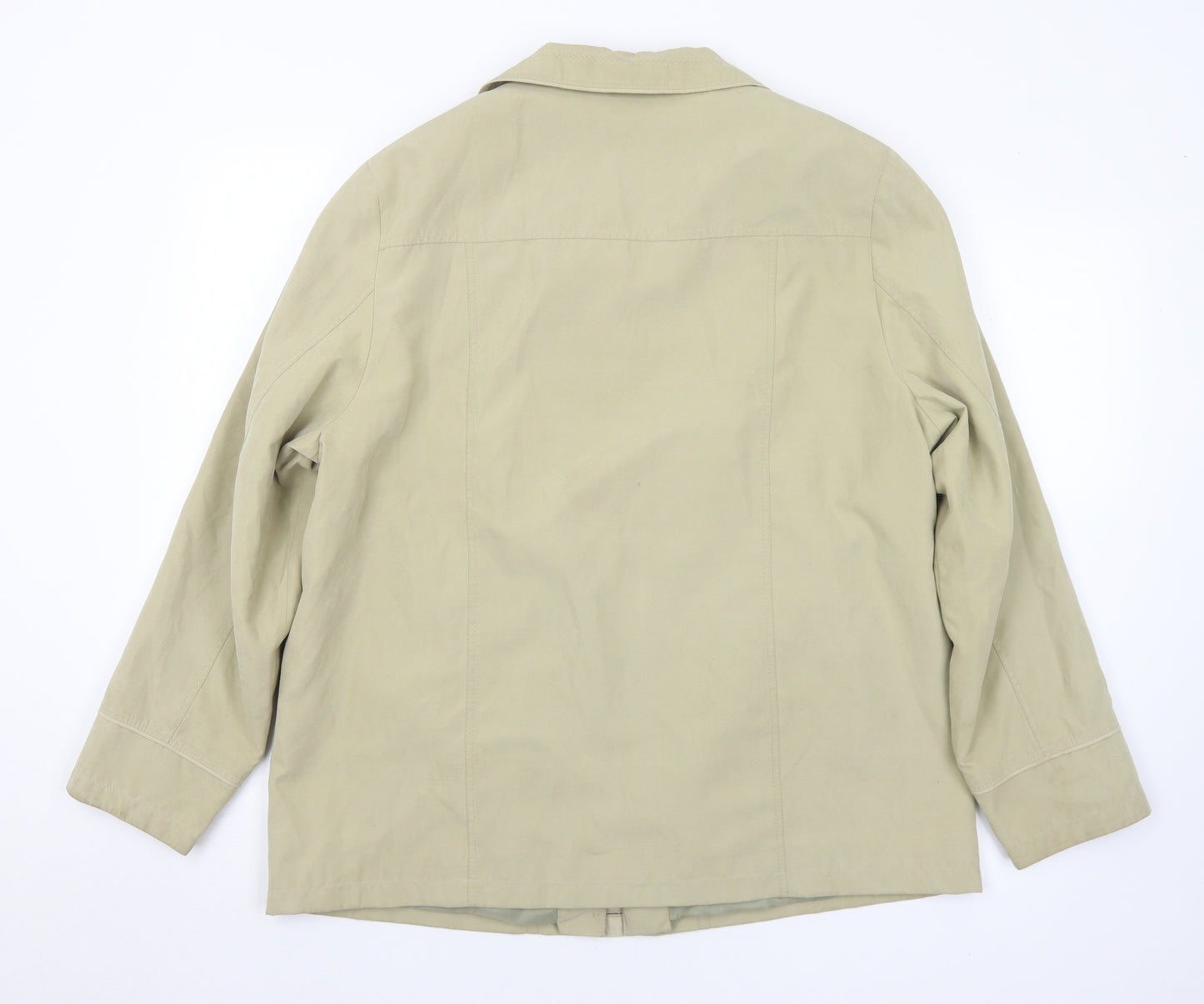 LEBEK Womens Green   Rain Coat Coat Size 16  Zip