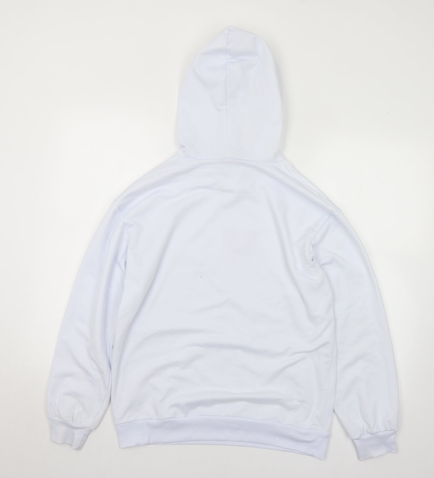 SheIn Womens White  Cotton Pullover Hoodie Size S   - Butterfly
