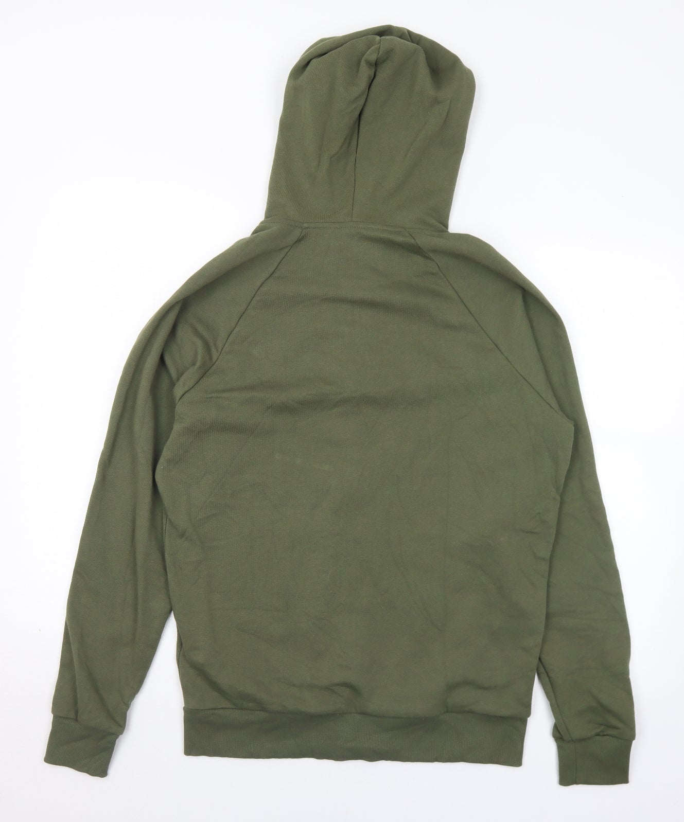 Under Amour Mens Green  Cotton Full Zip Hoodie Size S   - Logo