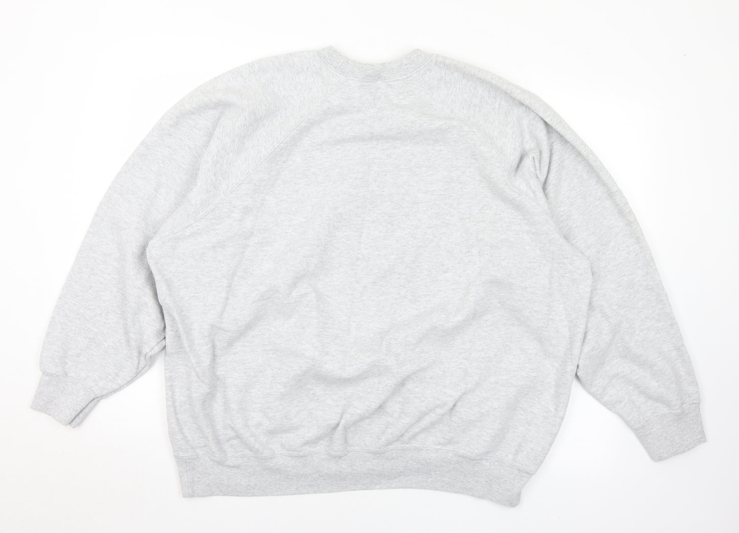 Fruit of the Loom Mens Grey  Cotton Pullover Sweatshirt Size 2XL   - Christmas