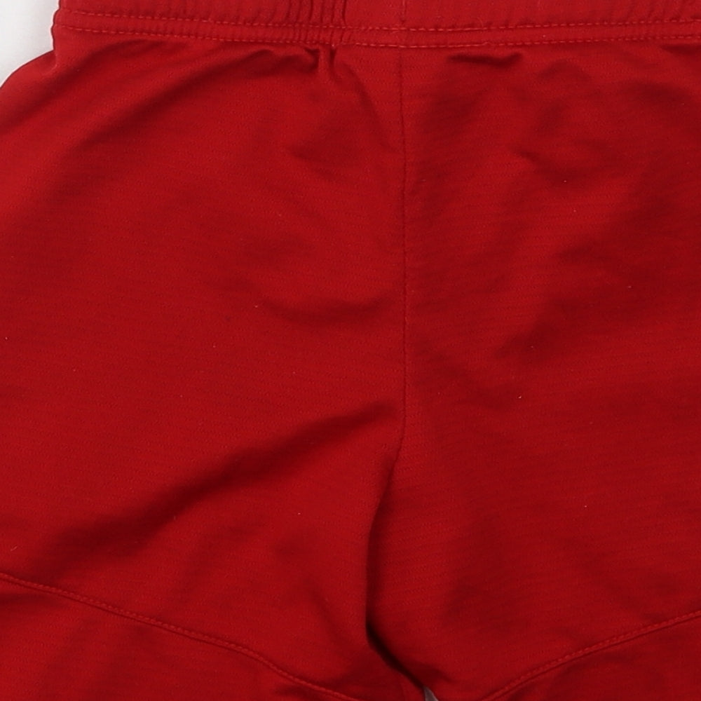 Nike Boys Red  Polyester Sweat Shorts Size 7 Years  Regular