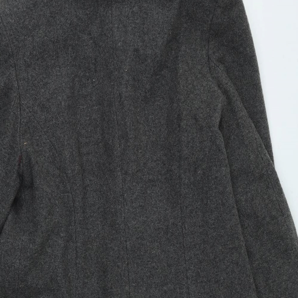River Island  Womens Grey   Trench Coat Coatigan Size 10