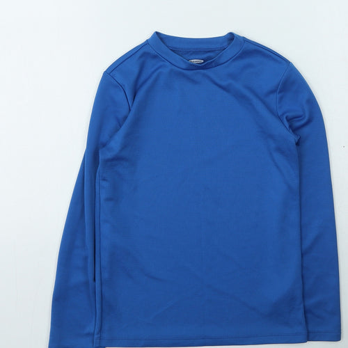 Old Navy Boys Blue  Polyester Basic Casual Size 8 Years Round Neck