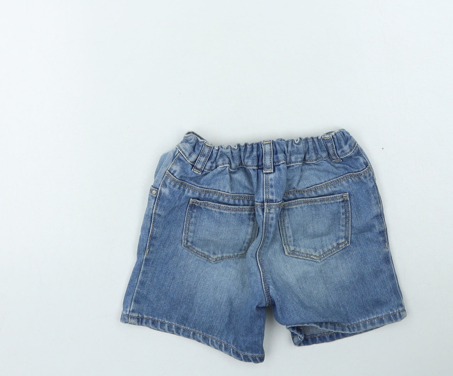 NEXT Girls Blue  Cotton Mom Shorts Size 5-6 Years  Regular