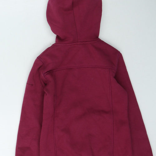 Trespass Girls Purple Round Neck  Polyester Full Zip Jumper Size 5-6 Years