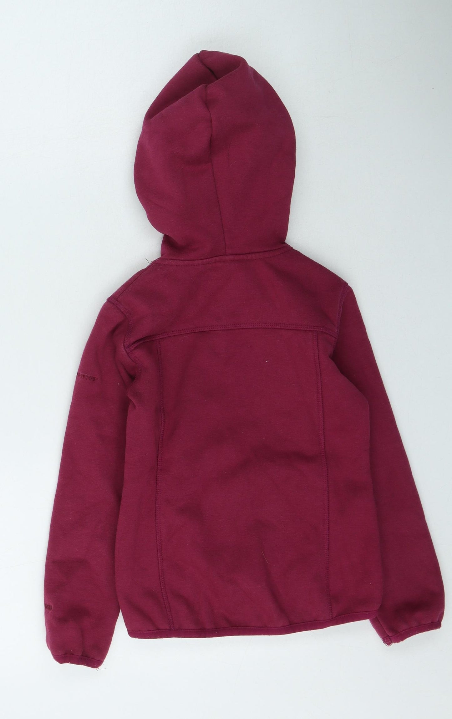 Trespass Girls Purple Round Neck  Polyester Full Zip Jumper Size 5-6 Years
