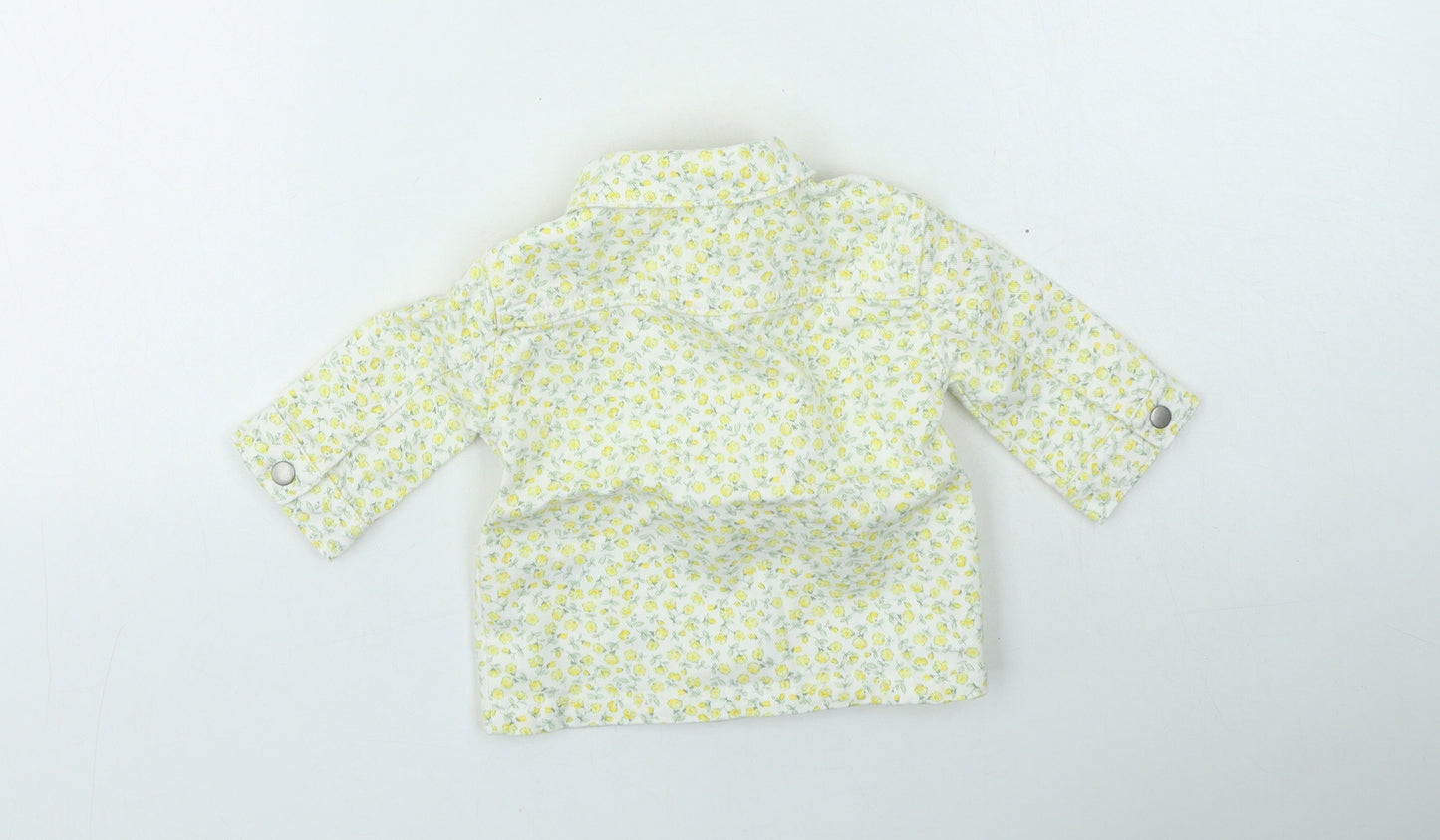 F&F Girls Yellow Floral  Jacket  Size 0-3 Months