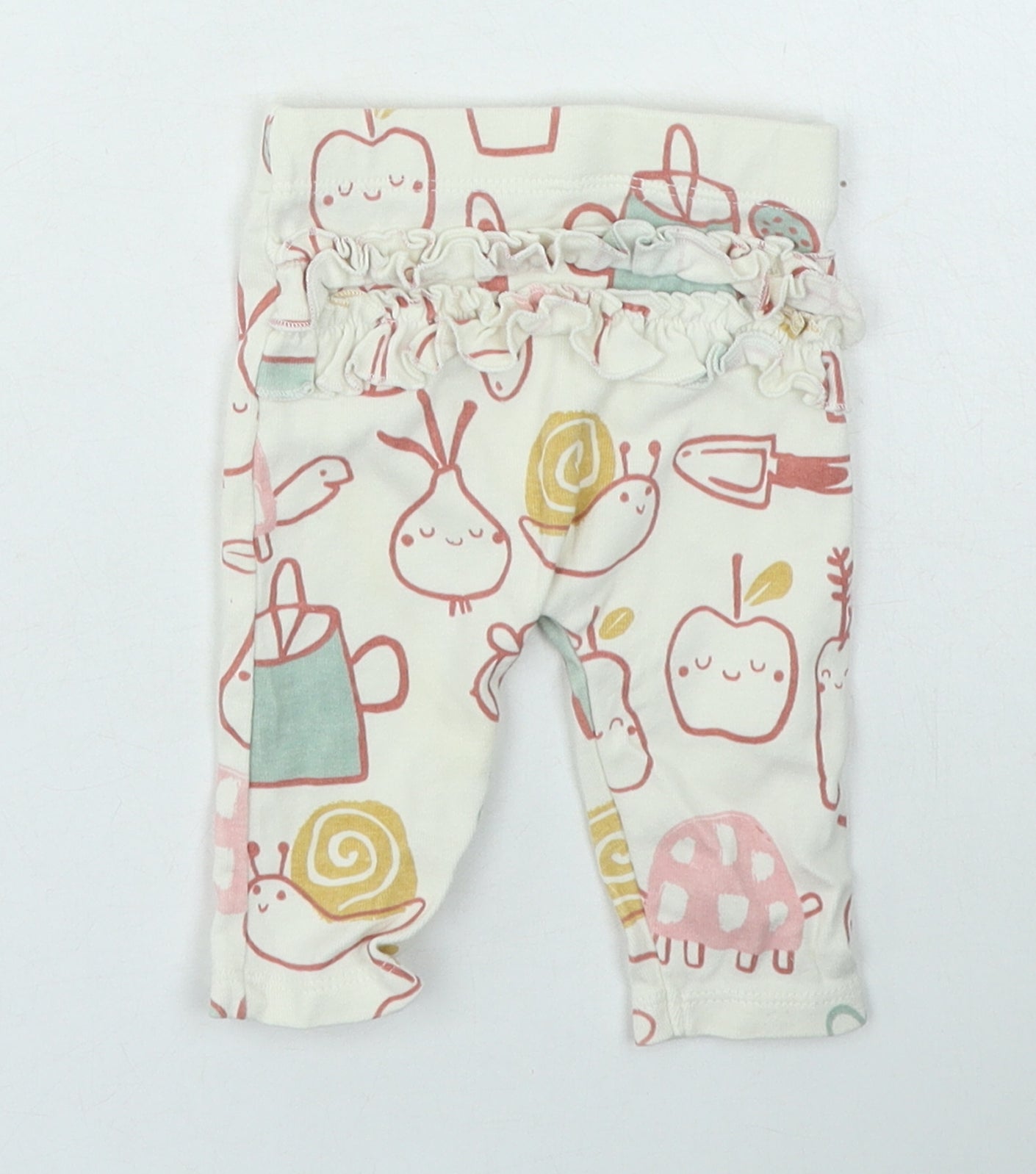 George  Girls Multicoloured  Cotton Jogger Jeans Size 0-3 Months