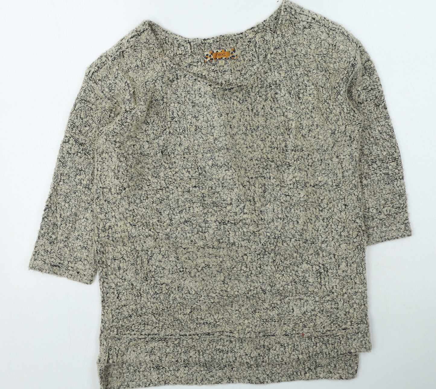 NEXT Womens Brown Round Neck  Acrylic Pullover Jumper Size 10