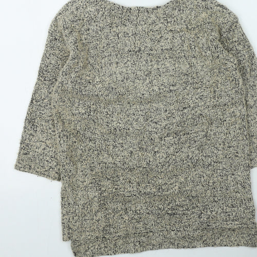 NEXT Womens Brown Round Neck  Acrylic Pullover Jumper Size 10