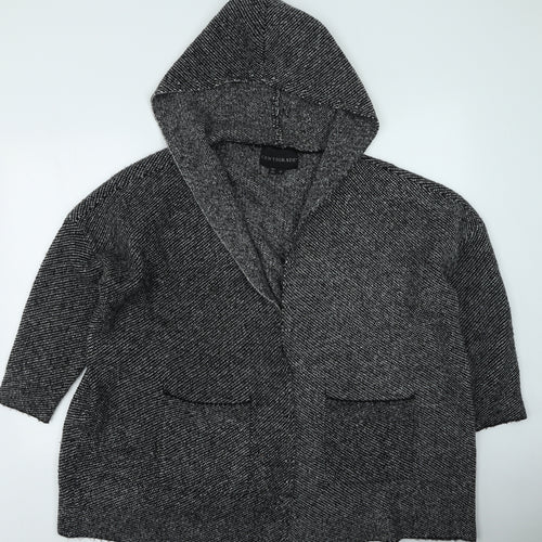Centigrade Womens Grey V-Neck  Acrylic Cardigan Jumper Size M