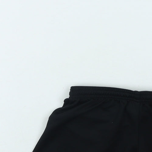 adidas Boys Black  Polyester Sweat Shorts Size 7-8 Years  Regular