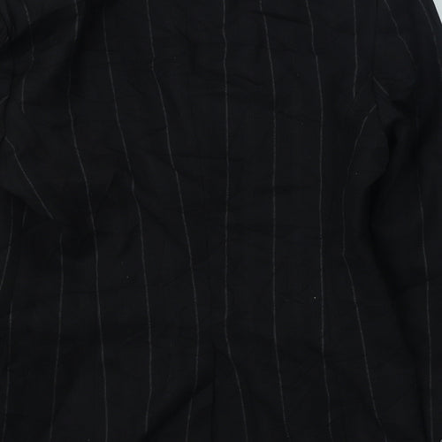 NEXT Womens Black Striped Jacket Size 8