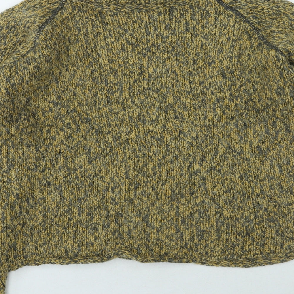 la confidence Womens Yellow Roll Neck Acrylic Pullover Jumper Size M