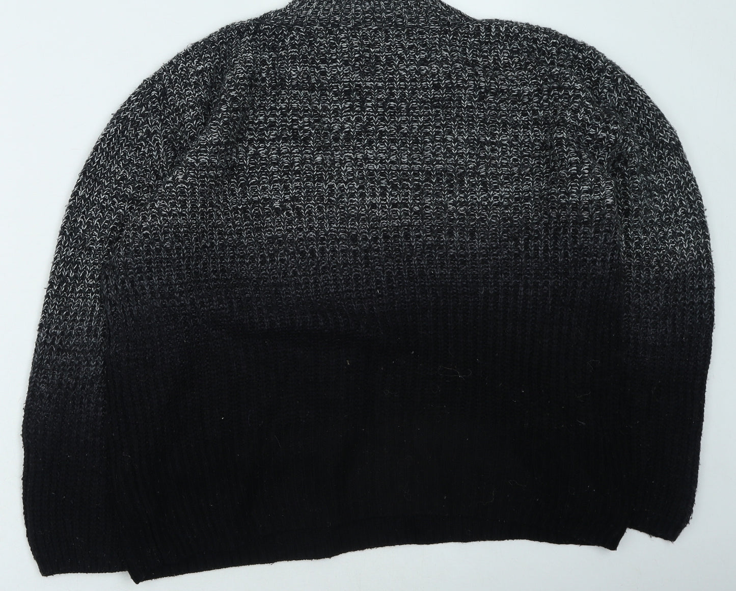 Topshop Womens Black Round Neck Acrylic Pullover Jumper Size 6