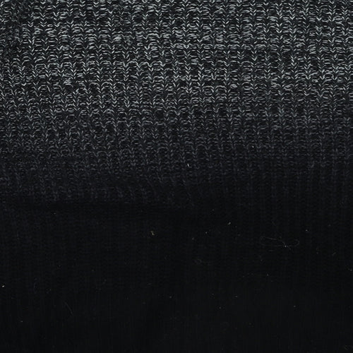 Topshop Womens Black Round Neck Acrylic Pullover Jumper Size 6