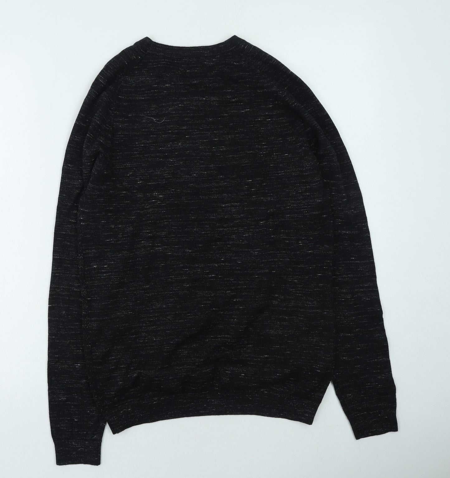 NEXT Mens Grey Round Neck Cotton Pullover Jumper Size S
