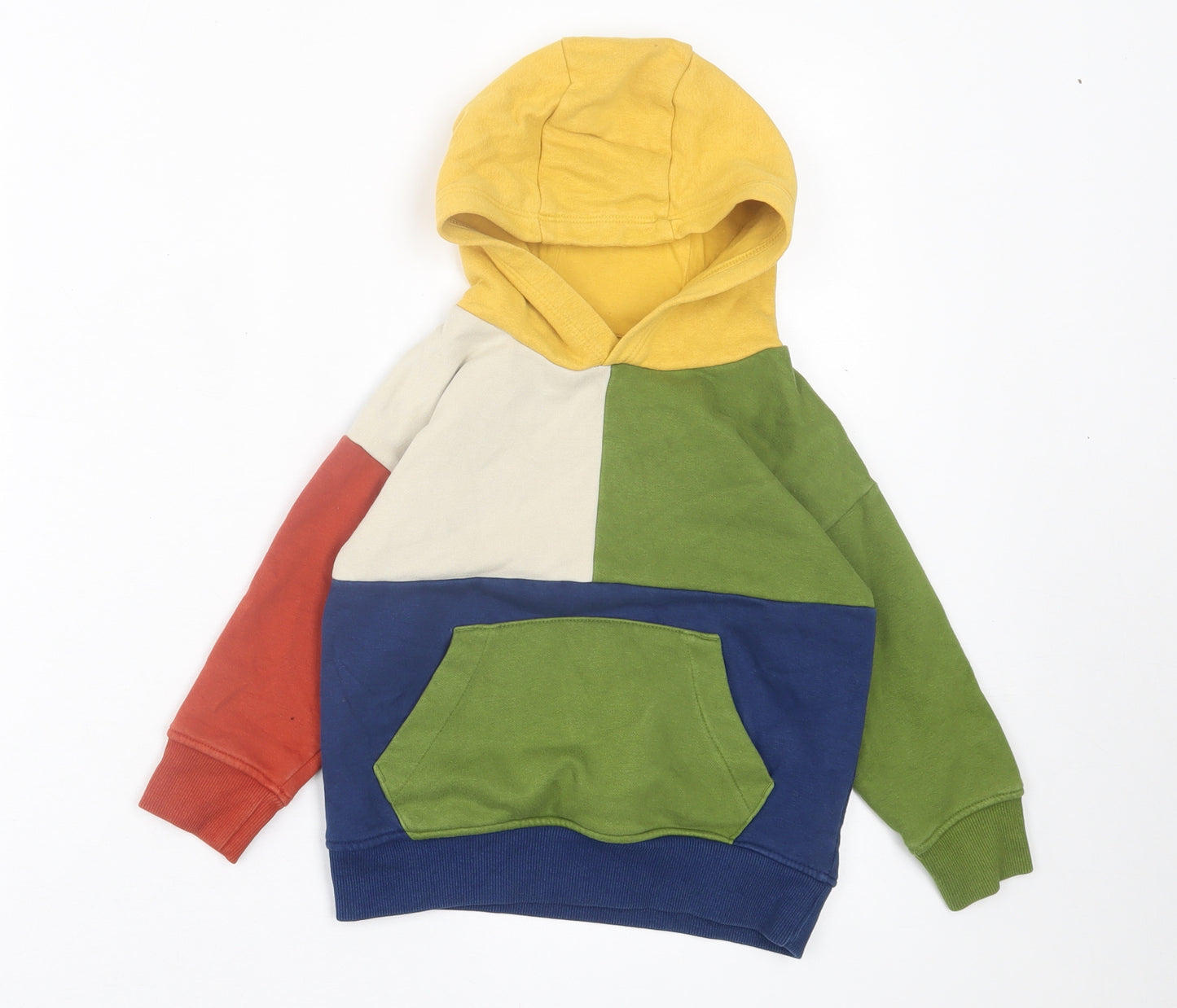 NEXT Boys Multicoloured  Cotton Pullover Hoodie Size 2-3 Years  Pullover