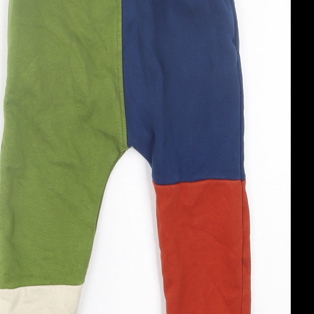 NEXT Boys Multicoloured Geometric Cotton Jogger Trousers Size 2-3 Years  Regular Tie