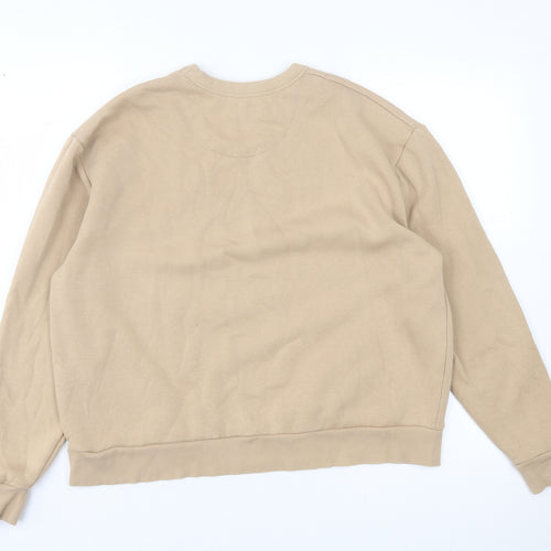HIIT Womens Beige  Cotton Pullover Sweatshirt Size M  Pullover