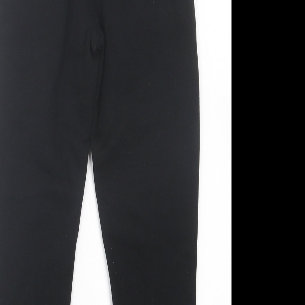 Matalan Boys Black  Cotton Jogger Trousers Size 7 Years  Regular Tie