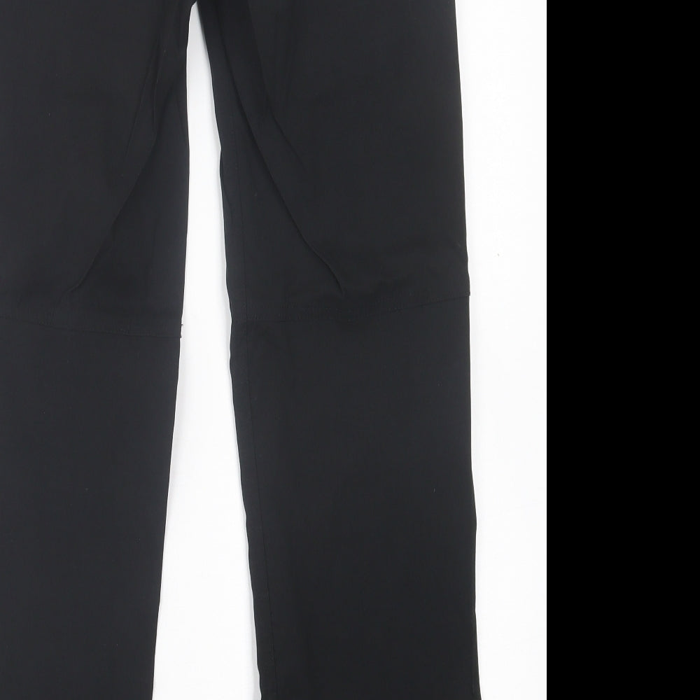 Craghoppers Womens Black  Polyamide Trousers  Size 8 L27 in Regular Button
