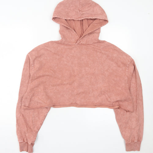 ASOS Womens Pink  Cotton Pullover Hoodie Size 6  Pullover