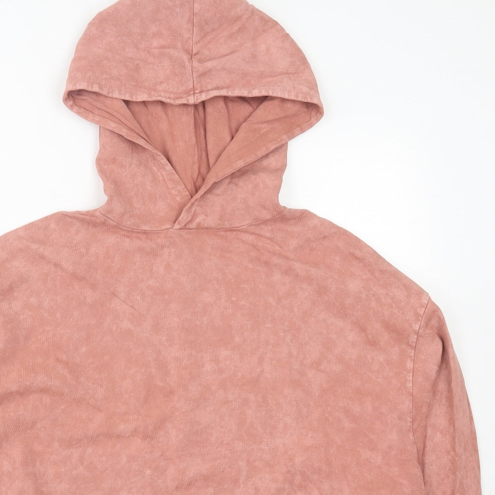 ASOS Womens Pink  Cotton Pullover Hoodie Size 6  Pullover