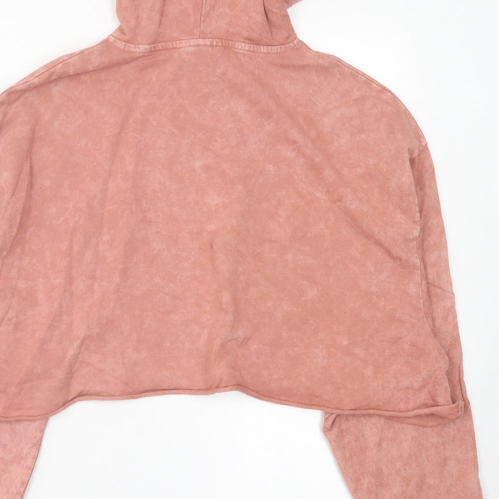 ASOS Womens Pink  Cotton Pullover Hoodie Size 6  Pullover