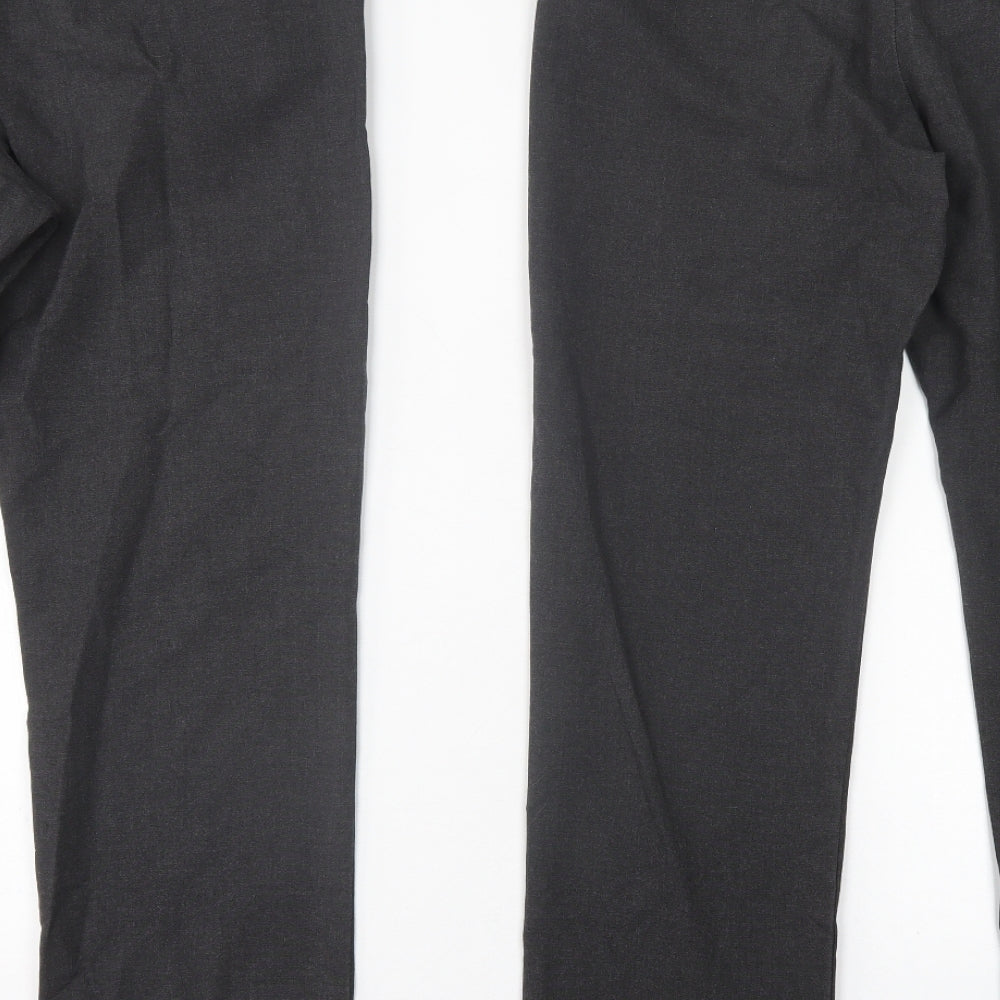 F&F Boys Grey   Capri Trousers Size 15-16 Years  Regular Hook & Eye - 2 Pack, School wear