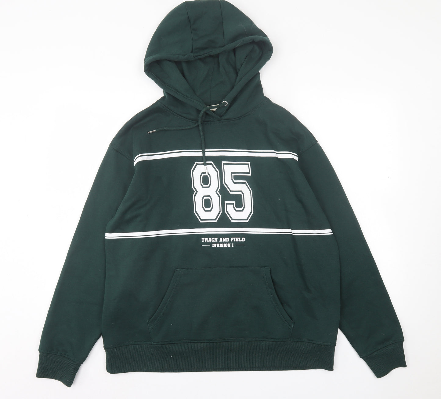 Primark Womens Green  Cotton Pullover Hoodie Size M  Pullover