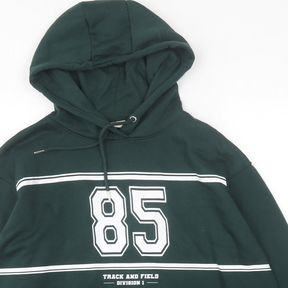 Primark Womens Green  Cotton Pullover Hoodie Size M  Pullover