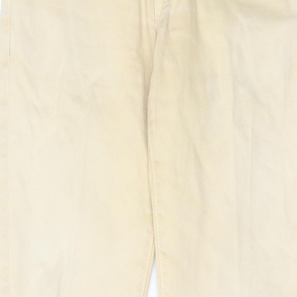 American Eagle Outfitters Womens Beige  Cotton Straight Jeans Size 30 L32 in Regular Button