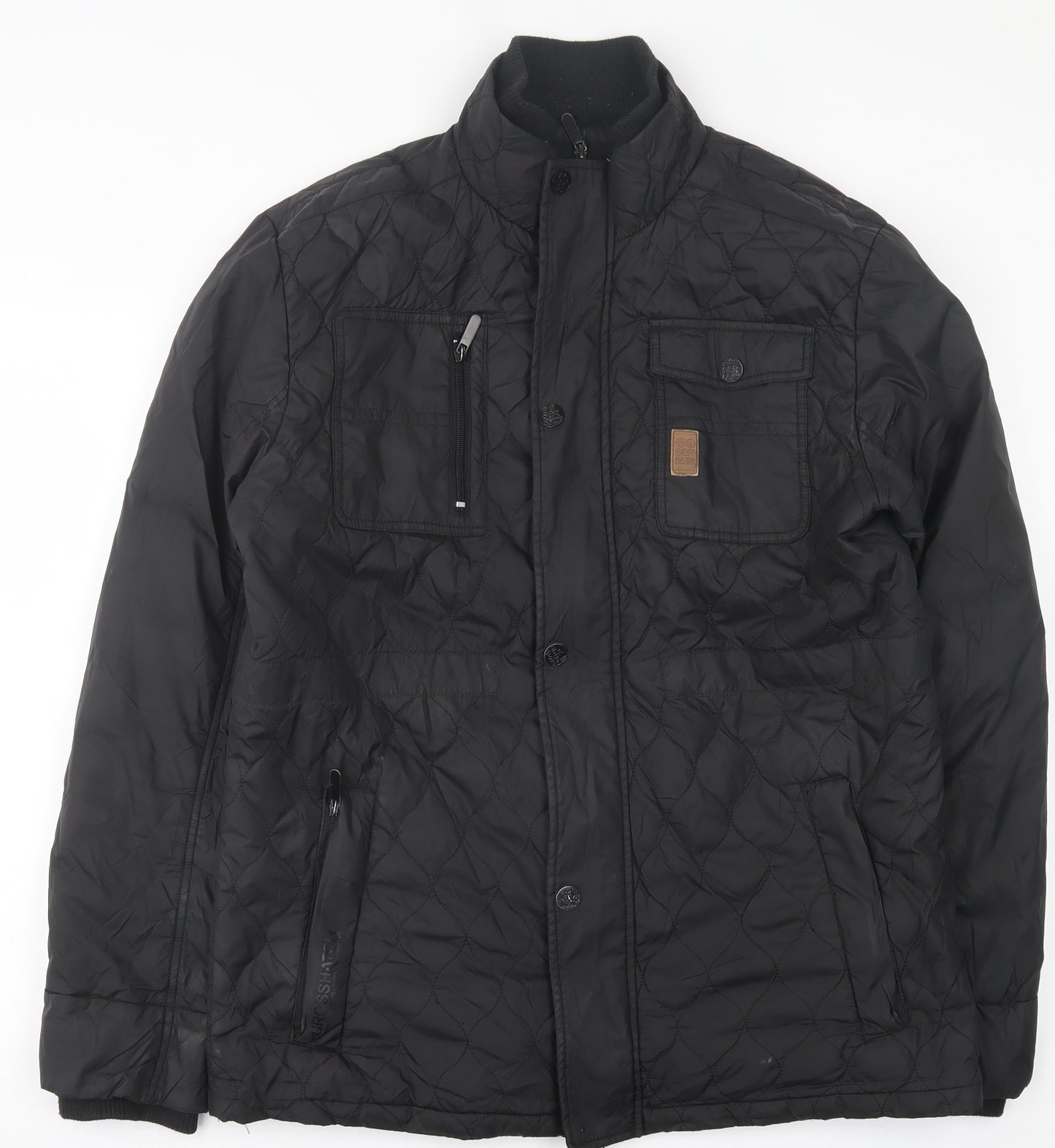 Crosshatch Mens Black   Jacket Coat Size XL  Zip